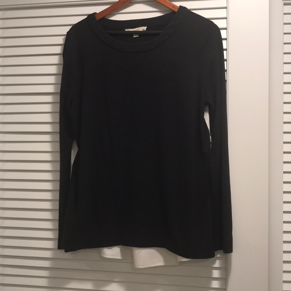 Loft black crewneck sweater